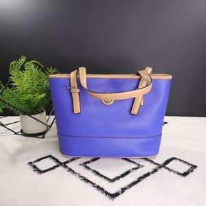 NWT Giani Bernini Royal Blue Saffiano Leather Tote